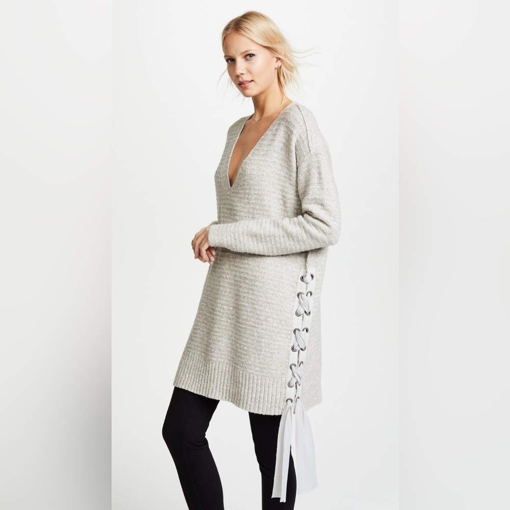 Free People Heart It Lace Side Sweater Size XS